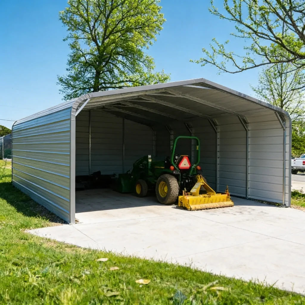 The Undertaker 20x20 two-car metal carport