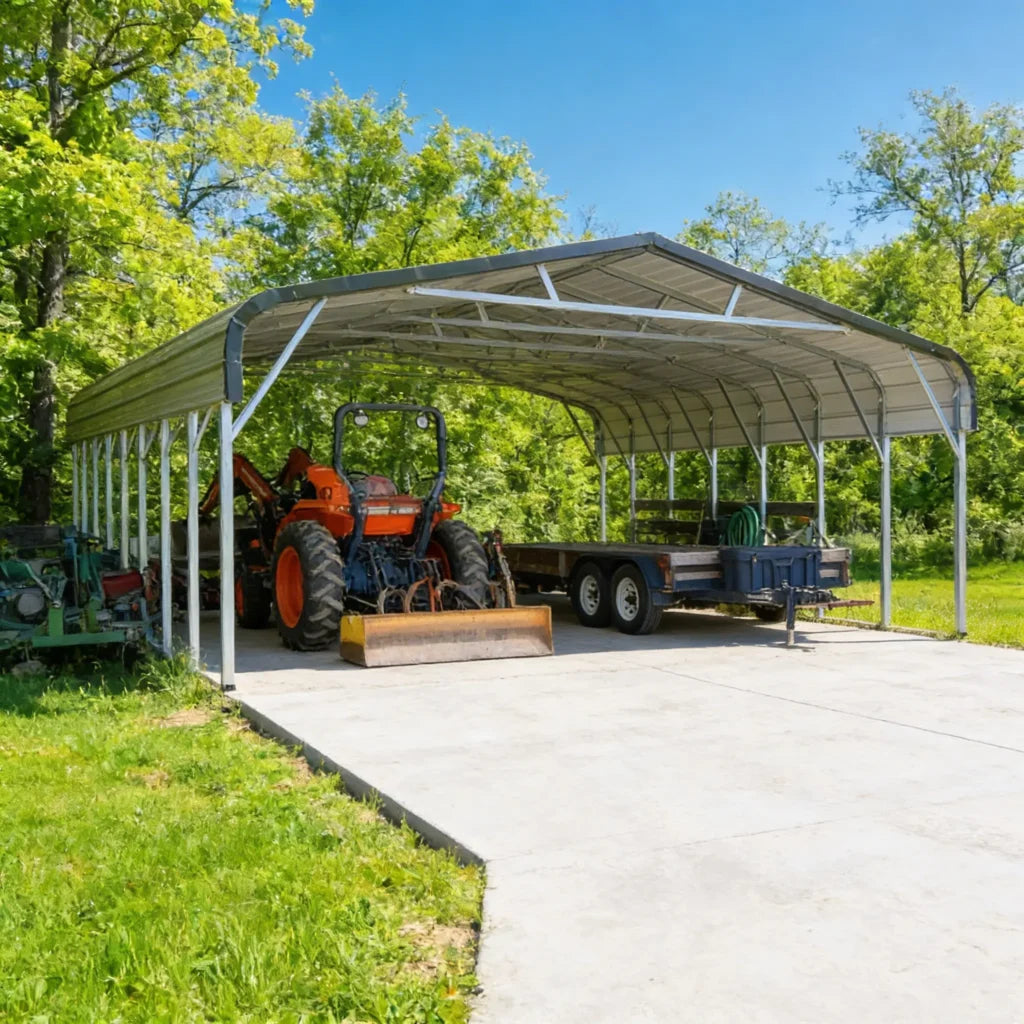 Freedom Fighter 30x25 multi-car metal carport