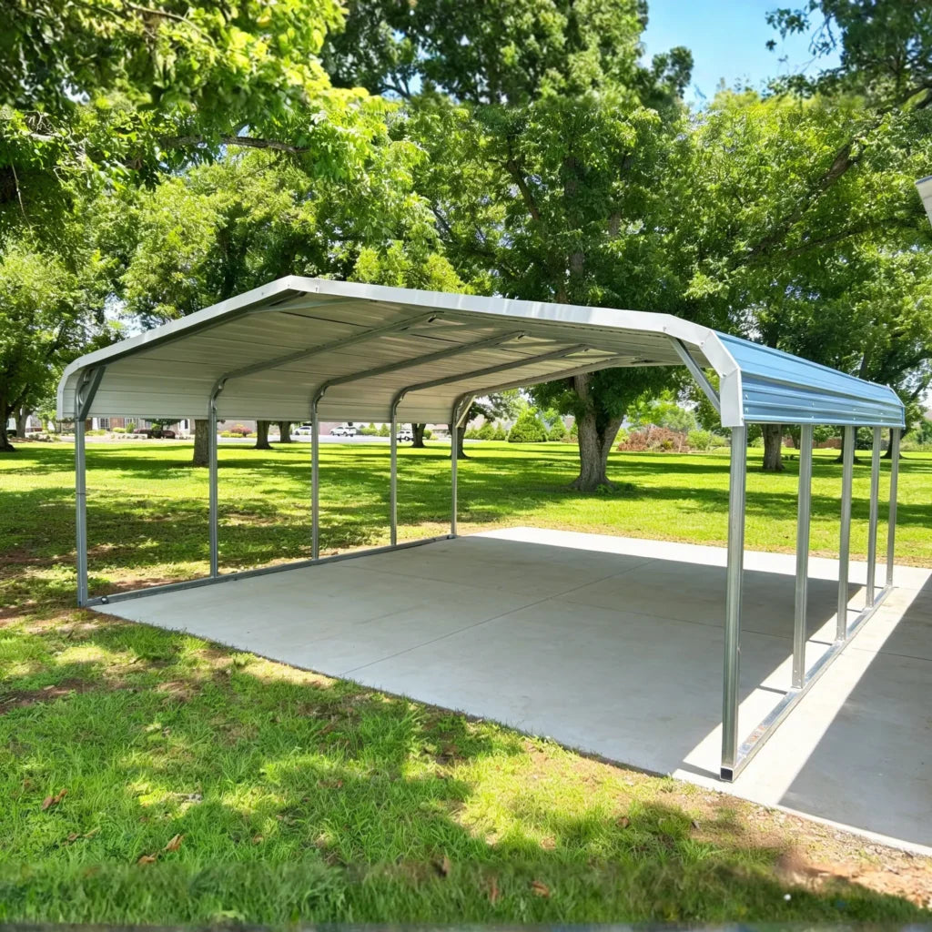 Mötley Cruiser 20x20 two-car metal carport