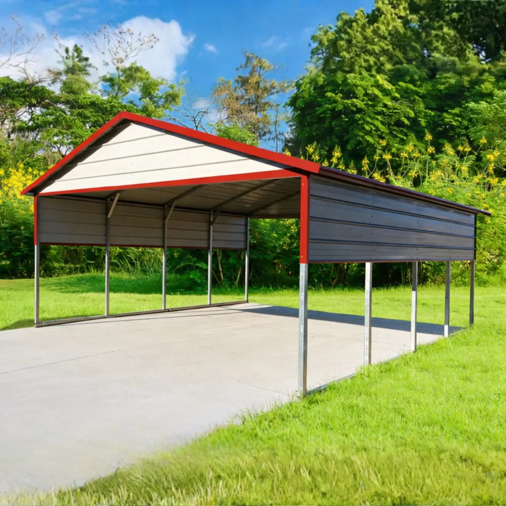 Tin Man 20x20 two-car metal carport