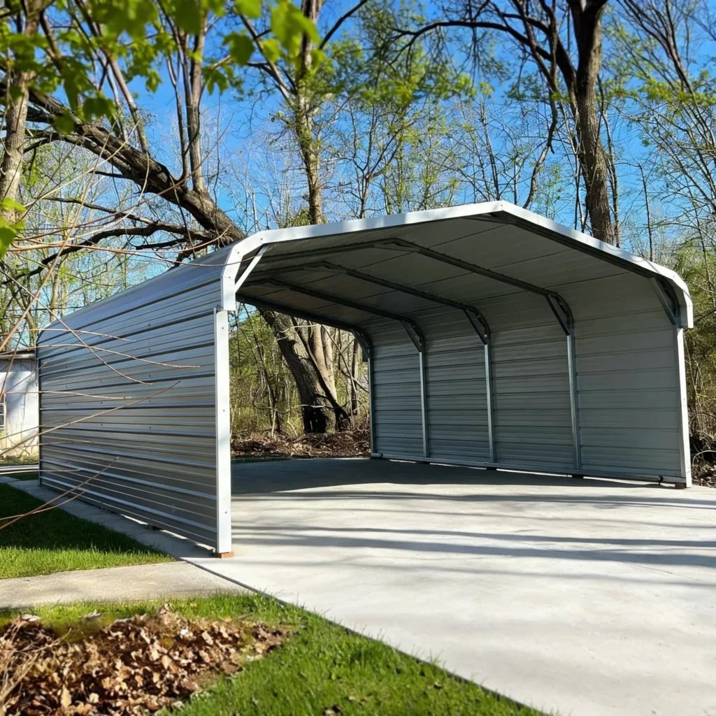 Heartbreaker 20x25 two-car metal carport