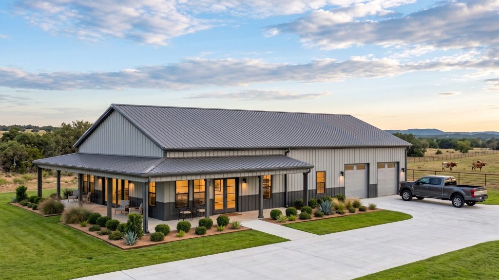 Armani barndominium exterior