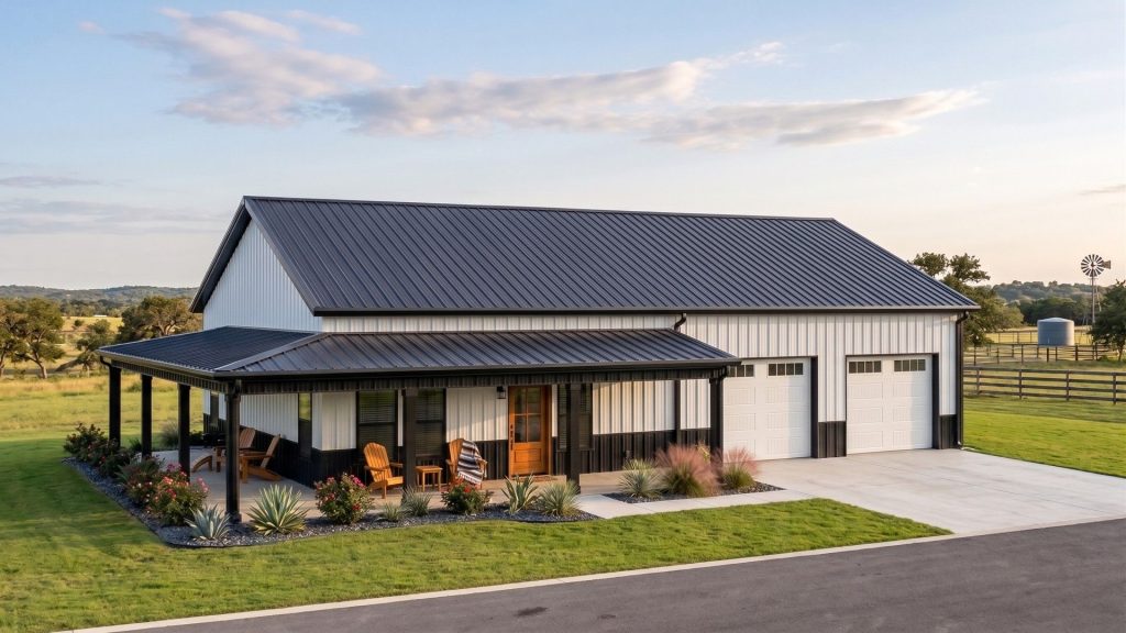 Full House barndominium exterior