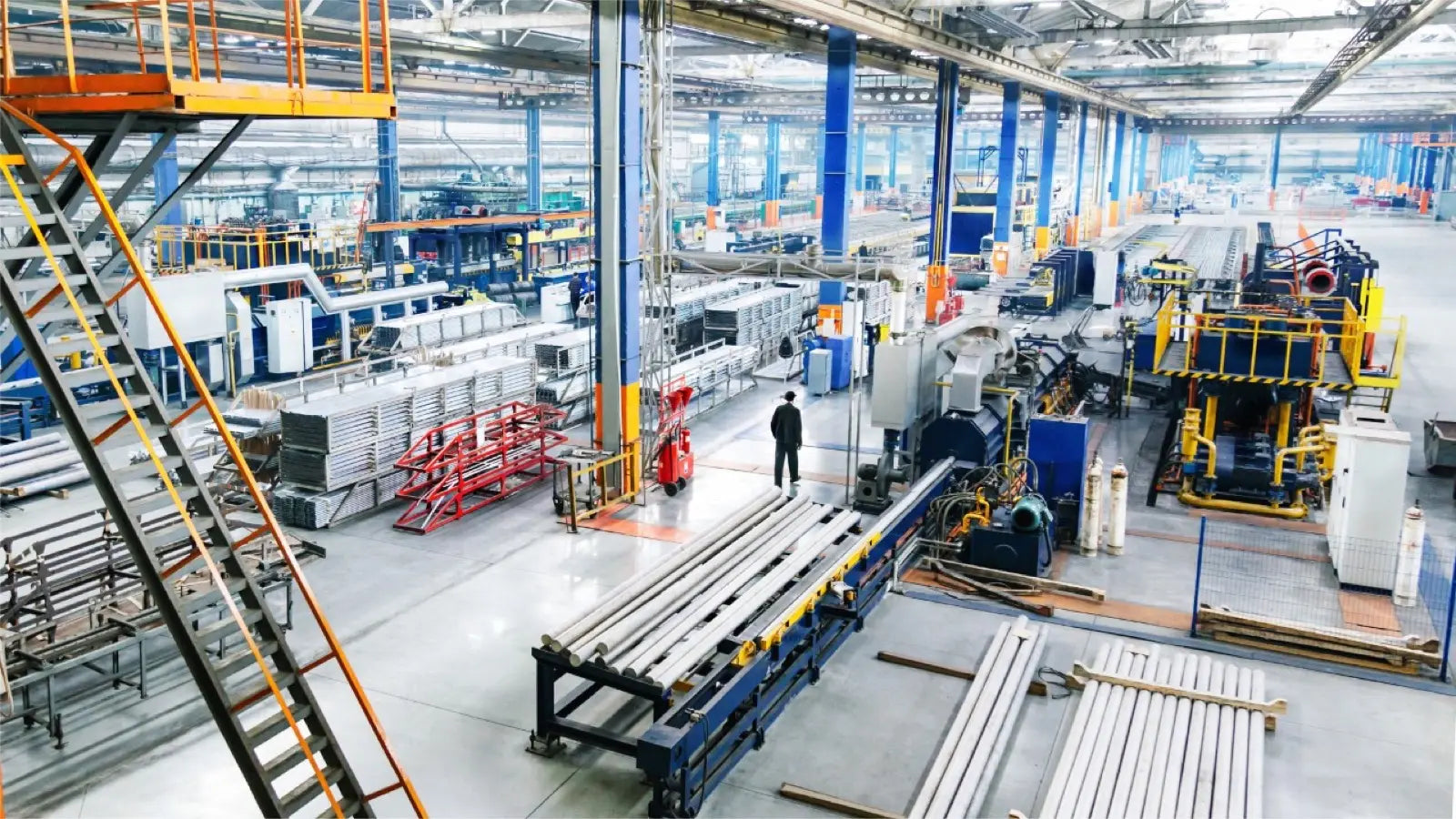 Commercial steel industrial plant